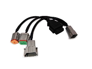 Kit 2 Cabos Obd2 P/ Volvo Diagnóstico Maritimo