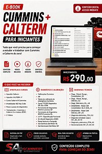 Kit E-book Cummins + Calterm para Iniciantes | PDFs, Vídeos e Diagramas