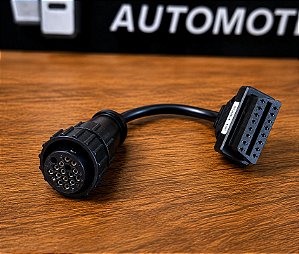 Cabo Adaptador Scania 16 Pinos Macho P Obd2 16 Pinos Fêmea