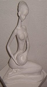 AFRICANA SENTADA 40CM - 1118
