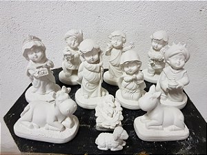 PRESÉPIO CRIANÇAS 14CM (11 PEÇAS) - 1294