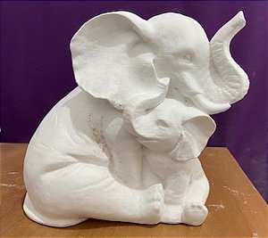 ELEFANTE COM FILHA 20CM - 2362