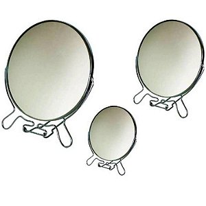 Espelho Dupla Face com aumento - diversos tamanhos 