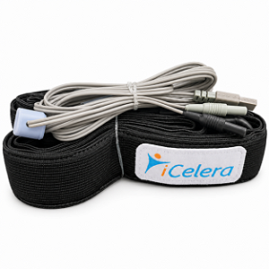 Faixa PLETIMOGRAFICA torácica ou abdominal - Sensor de esforço respiratório + Cabo de conexão