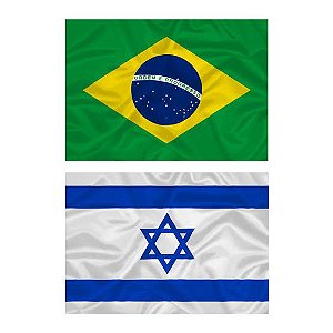 KIT LENÇO PARA MINISTRAÇÃO - BRASIL + ISRAEL