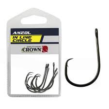 ANZOL - CROWN IN LINE CIRCLE BLACK