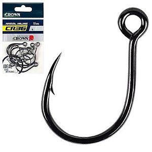 Anzol Crown Inline Cr36 Black Nº3/0 - 10 Unidades