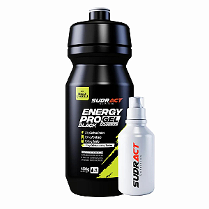 Kit Energy Pro Gel Black 480g Squeeze + Mini Abacaxi c/ Hortelã