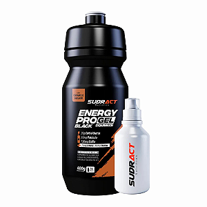 Kit Energy Pro Gel Black 480g Squeeze + Mini Caramelo Salgado