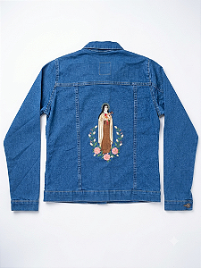 Jaqueta jeans bordada.