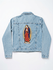 Jaqueta jeans Bordada.
