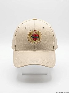 Boné bordado aba curva com velcro