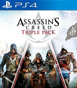 Assassins Creed Triple Pack Black Flag + Unity + Syndicate PS4