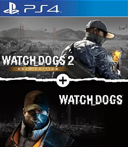 Watch Dogs 1 + Watch Dogs 2 Gold Edition PS4 Mídia Digital