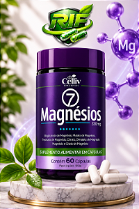 7 Magnésios Evolution 330mg 60 Cápsulas