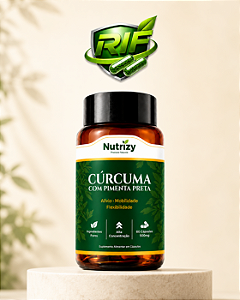 Cúrcuma C Pimenta Preta 500mg Nutrizy 60 cápsulas