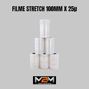 Bobina Filme Stretch 100mm x 0,025mm em Itu