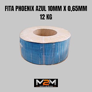 Fita Phoenix de arquear azul 10mm x 0,65mm 12kg em Itu