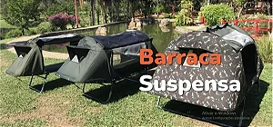 Cama Barraca Tatu Solteiro Camping Impermeável