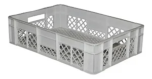 4 Caixa Plastica Vazada 28lts P/ Câmara Fria Natural