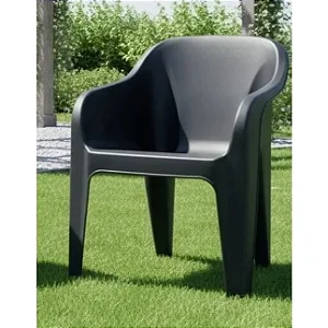KIT 4 Poltronas Cadeiras Plásticas Suportam Até 200kg Material Altamente Resistente