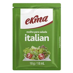 Molho Italian Para Salada Sache Ekma Caixa c/ 42 Unididades 18ml Sachê