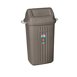 Lixeira Basculante 30 Litros Sanremo Tampa Vai e Vem Plástico Resistente Cozinha Banheiro