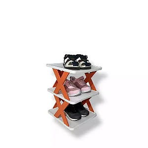 Organizador de Sapatos 3 Andares – Sapateira Multifuncional Plástica Compacta