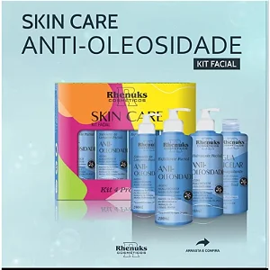 Skin Care ANTI OLEOSIDADE Kit Fácil Rhenuks c/ 4 produtos