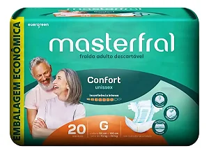Fralda Geriátrica Masterfral Confort G 20 Unidades
