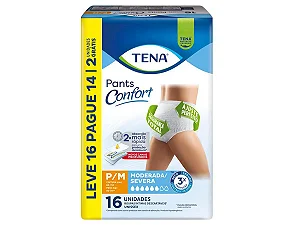 Fralda TENA Pants Confort P/M 16 Unidades