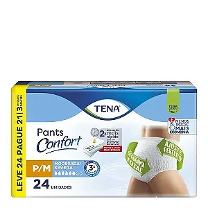 Fralda TENA Pants Confort P/M 24 Unidades
