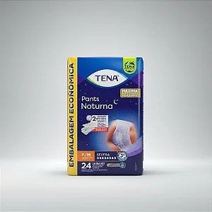 Fralda TENA Pants Noturna P/M com 24 Unidades