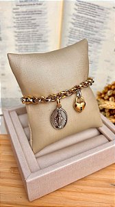 Pulseira Corrente Mista N. Sra. Aparecida