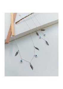 CHOCKER PINGENTE OLHO GREGO/FOLHA