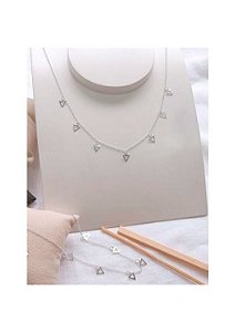 CHOCKER PINGENTE TRÂNGULO (VAZADO)