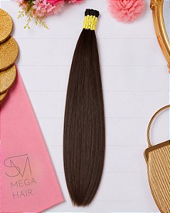 Cabelo Brasileiro Castanho 55Cm (100G)