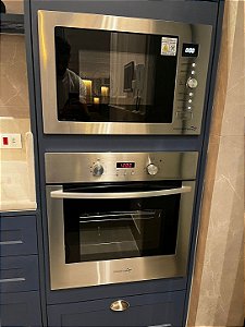 Forno Microondas Embutir Valência - 32 litros Cookerhood com Tecnologia Flat para Coccão