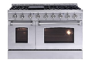 Fogão & Forno de Piso 48" Polegadas - Linha Luxo 5 Estrelas - Alto Padrão Cookerhood