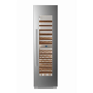 Adega Climatizada Embutir Bertazzoni PRO 80 Garrafas Dual Zone Inox 615x609x2120mm - Baixíssima Vibração, Proteção UV, Surround LED