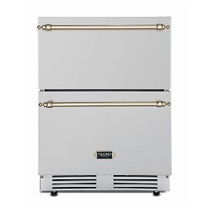 Gaveta Refrigerada com Freezer Tecno Vintage TR10GFXDV2 95L - Aço Inox, Controle Touch, Filtro de Carvão, SoftClose, Alarme Sonoro, 45dB, Uso Externo/Interno
