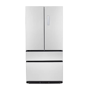 Refrigerador French Door para Embutir Evol Linha Kitchen 521L - Inox, Smart Inverter, Conectável, Prateleiras Ajustáveis, App Evol Smart