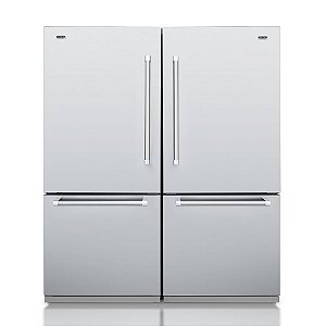 Refrigerador Embutido ou Piso 890L Tecno Professional Duo TR44BX - Aço Inox Anti-manchas, Ice Makers, Super Freeze e Super Cool, A+++ Energia