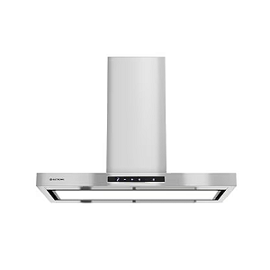 Coifa Adria Ilha 90cm Elettromec Connect 220V Inox - Controle Wi-Fi Via App, 3 Velocidades, LED, Touch, Depuração e Exaustão, 1200m³/h
