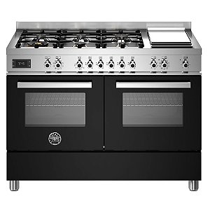 Fogão Embutível Bertazzoni Professional PRO126G2ENET, 6 Queimadores e Forno Duplo - Design Profissional, Grill Infravermelho, Sonda de Temperatura, Mesa Inox 304, 220V