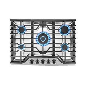 COOKTOP STEEL FIVE - Apresentamos o Cooktop Steel Five da Cookerhood, um fogão a gás que vai transformar a forma como você cozinha!