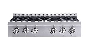 RANGETOP 36 POLEGADAS - O RangeTop Semiprofissional 36” Cookerhood une potência, sofisticação e desempenho de nível profissional.