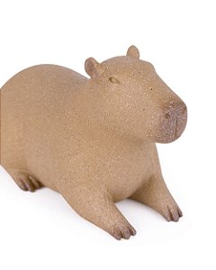 Escultura Decorativa Capivara em Polirresina 15x10cm