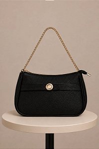 Bolsa Meia Lua Pequena Para Ombro Com Carteira