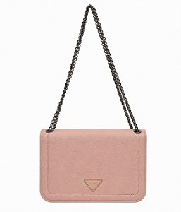Bolsa Feminina Pequena Ombro Lateral De Lado Com Corrente